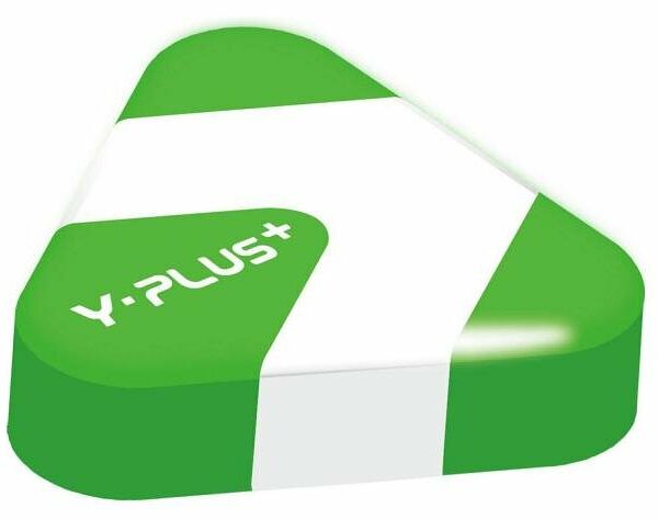 Ластик fluo (флуо) треугольный, ассорти ТМ Yplus (Юплюс)