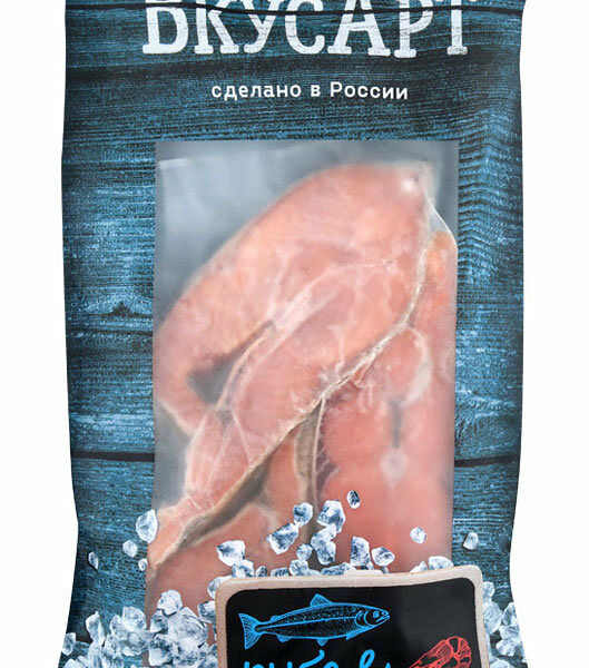 Кета дальневосточная стейки мороженая ТМ ВкусАрт/Kaluri (Калури)