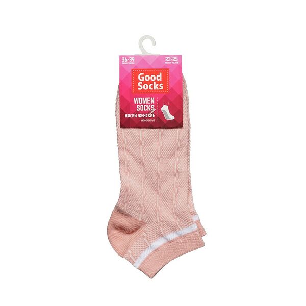 Женские укороченные носки Good Socks, розовые, р.36-39
