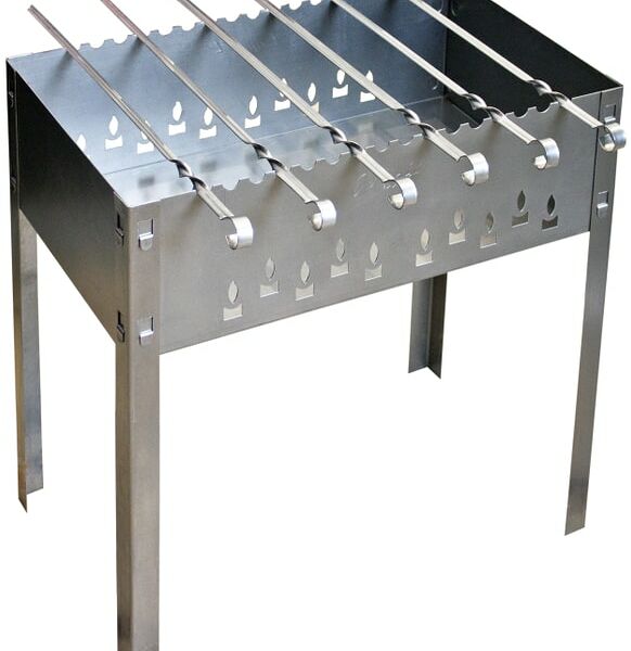 Мангал Grillkoff Стандарт и шампуры 6шт