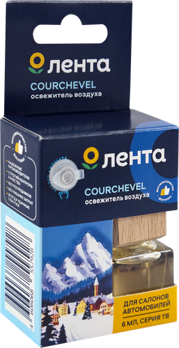 

Освежитель воздуха автомобильный ЛЕНТА Courchevel, 6мл