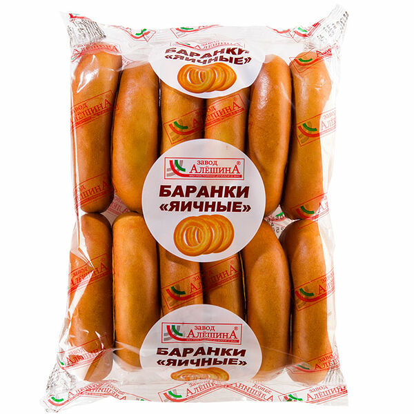 Баранки Завод Алёшина яичная 1 сорт, 450 г