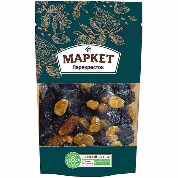 Смесь винограда Маркет Перекресток сушеная 180г