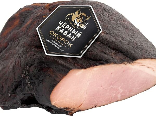 Окорок Клинский Черный кабан копчено-вареный 0.2-0.4кг