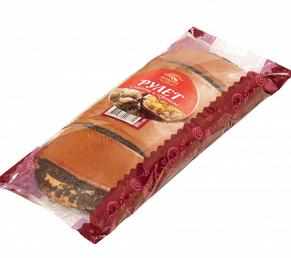 Рулет Черёмушки с маком и изюмом