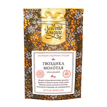 Приправа Золото Индии гвоздика молотая 40г, Шри-Ланка