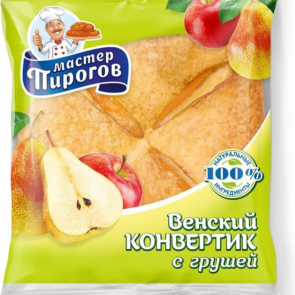 Конвертик Мастер Пироговъ Венский с грушей 70г