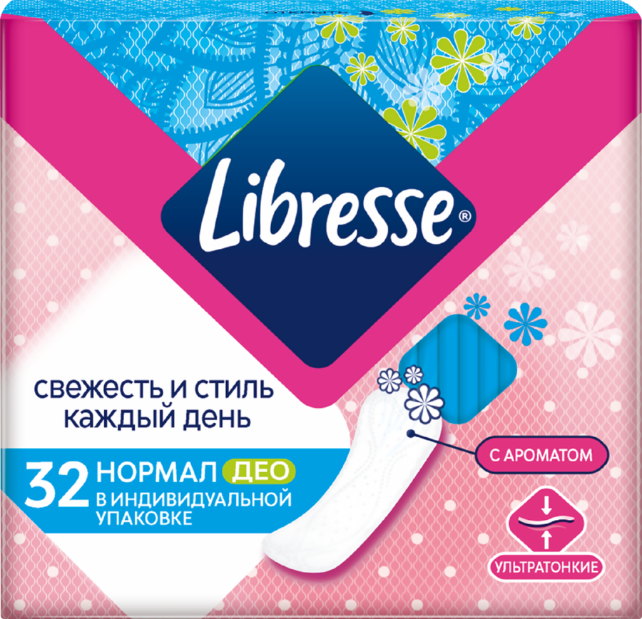 

Прокладки ежедневные Libresse Style Normal Deo 32 шт.