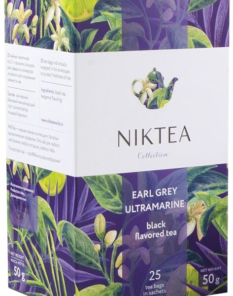 Чай черный Niktea Эрл Грей Ультрамарин 25*2г