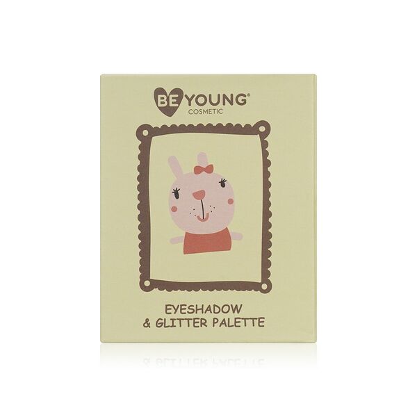 Палетка теней и глиттеров для век BeYoung Заяц 4 оттенка 4,5 г