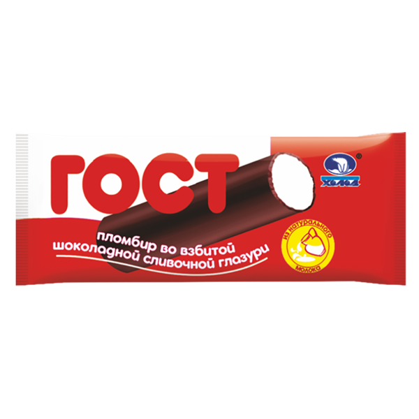 Мороженое Челны Холод Пломбир на сливках во взбитой шоколадно-сливочной глазури бзмж трубочка