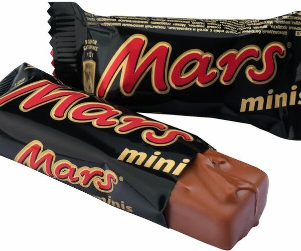 Шоколадный батончик Mars Minis с нугой-карамелью