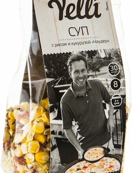 Суп Yelli Чаудер с рисом и кукурузой, 190г