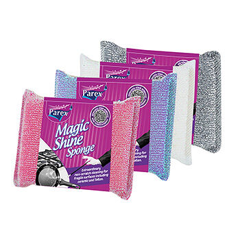 Губка Magic Shine для тефлона, Рarex, 1 шт., цвет в ассортименте
