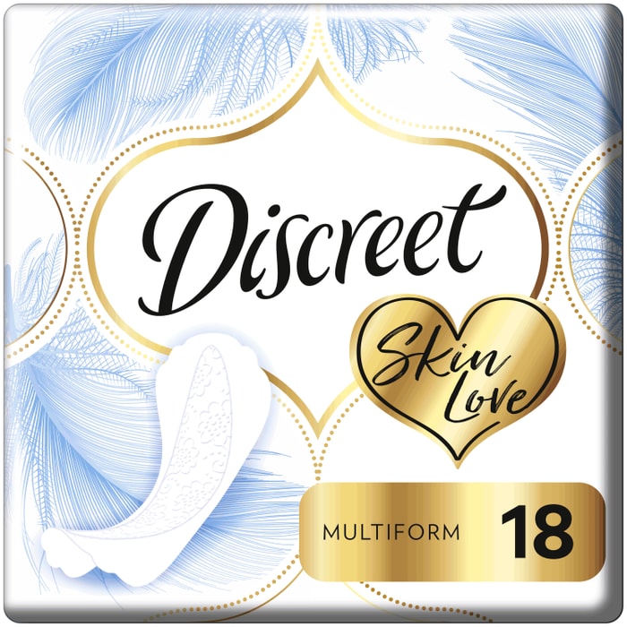 

Прокладки Discreet Multiform Skin Love ежедневные 18 шт