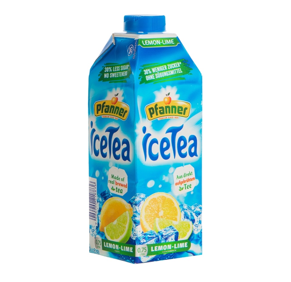 

Холодный чай Pfanner Ice Tea лимонный с уменьшенным количеством сахара 0.75 л
