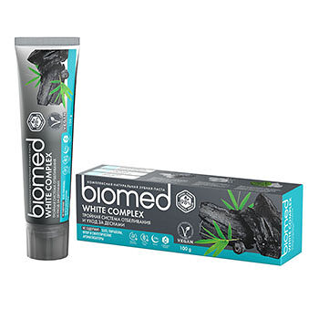 Зубная паста Biomed White Complex Антибактериальная отбеливающая 100 г