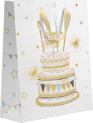 Пакет Пакетико подарочный с тиснением LVT Вечеринка 31.5*25.5*11 см