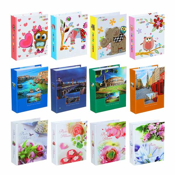 Фотоальбом 14х17см, на 40 фото 10х15см, pp, картон, 12 дизайнов