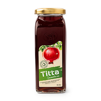 Сок прямого отжима Titta гранатовый 0.33л, Армения