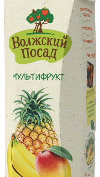Нектар Волжский Посад Мультифрукт, 1л
