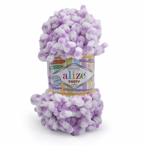 Пряжа Alize 'Puffy Color' 100г 9м (100% микрополиэстер)(6458 секционный)