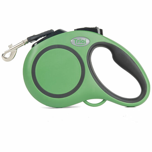 TRIOL Поводок-рулетка для собак Urban S, 5м до 15кг, лента, зеленый