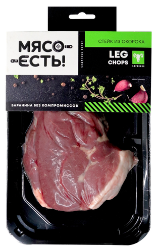 

Стейк из окорока баранины Мясо Есть! охлажденный 200 г