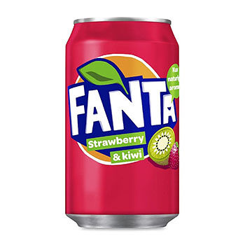 Напиток газированный Fanta Strawberry Kiwi 0.33л ж/б Дания