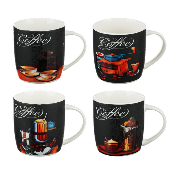 Кружка Краски вкуса 350 мл фарфор 4 дизайна в ассортименте