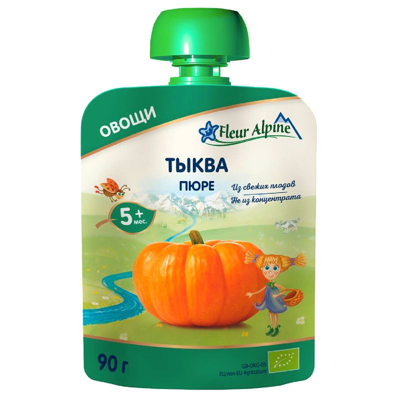 

Пюре Fleur Alpine овощное детское тыква с 5 месяцев 90 г
