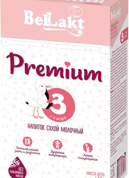 Напиток сухой Bellakt Premium 3 молочный 400г