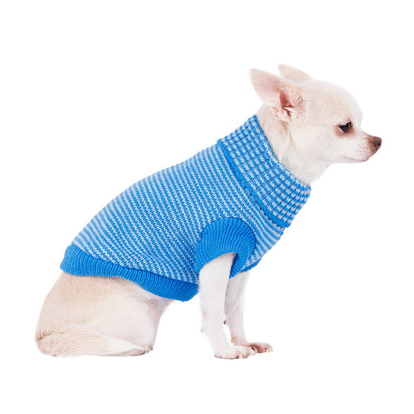 Свитер для собак 20см XS голубой (унисекс)