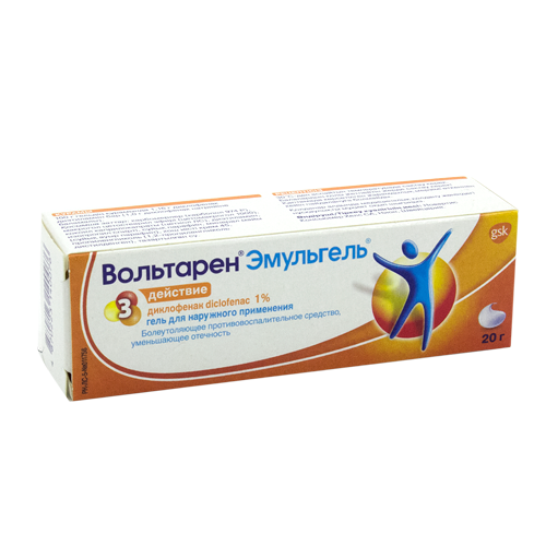 Вольтарен 1% 20 гр эмульгель