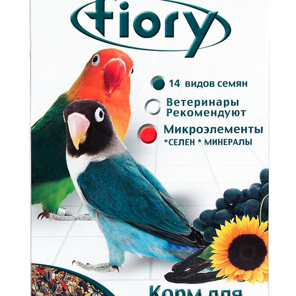 Корм Fiory для средних попугаев Parrocchetti African 800 г, Италия