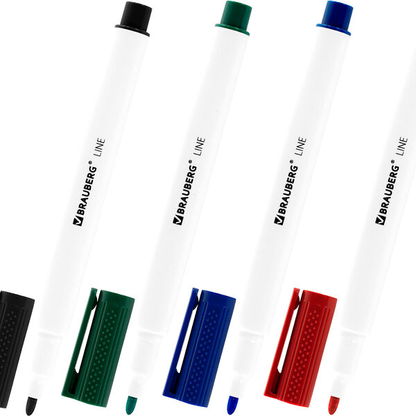 Набор маркеров Юнландия для белой доски 3мм, 4 шт