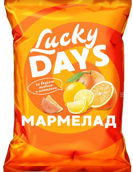 Мармелад  Lucky Days мини-дольки, ассорти
