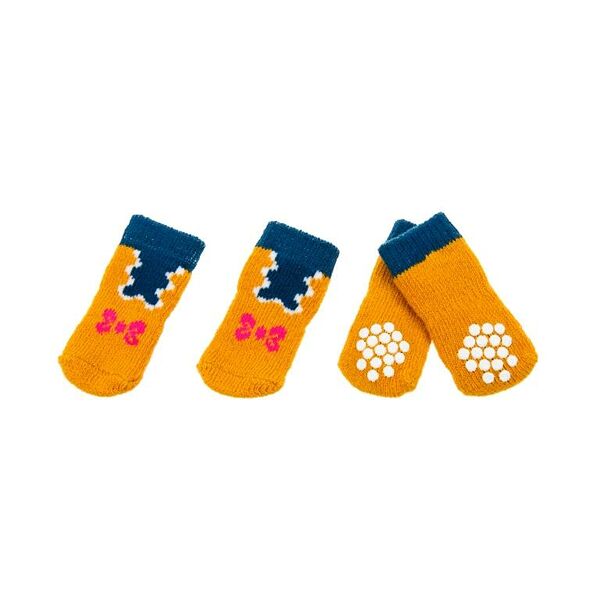 Носки для собак L желтый (унисекс)