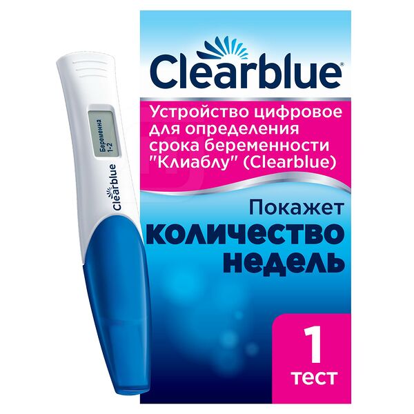Тест цифровое устройство Clearblue для определения срока беременности