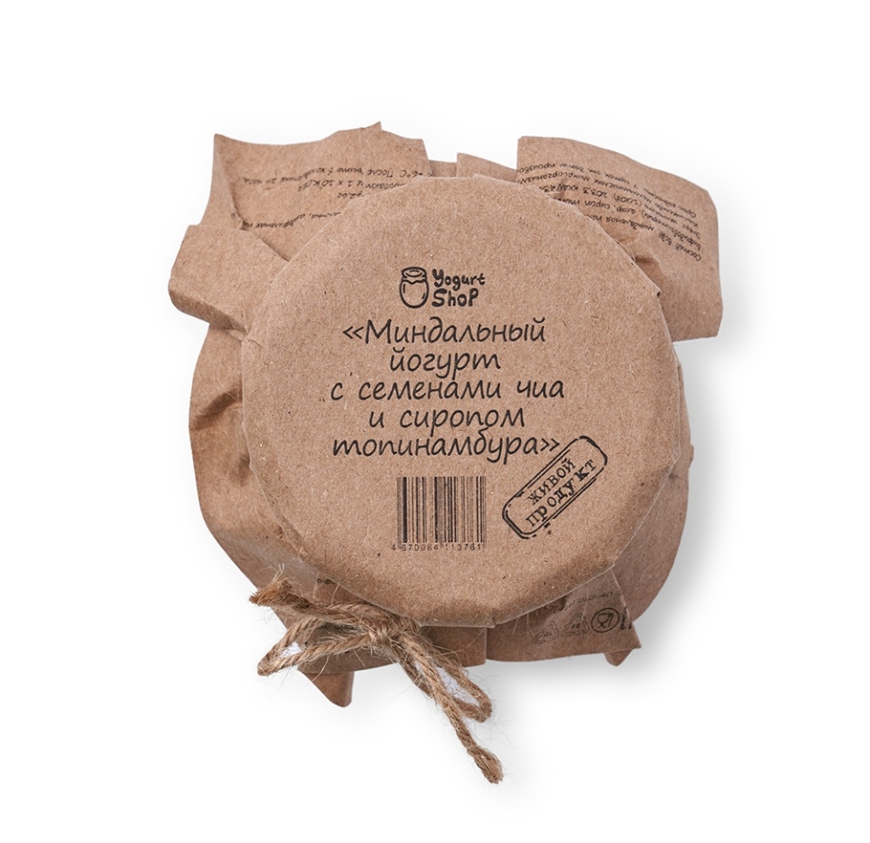 

Йогурт Yogurt Shop миндальный с семенами чиа и сиропом топинамбура 170 г