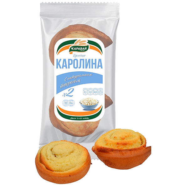 Булочка Каролина Каравай 65 гр*2