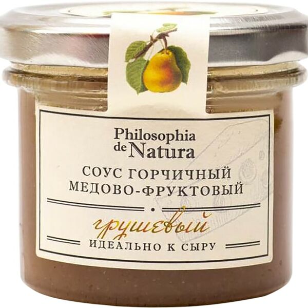 Соус Philosophia de Natura горчичный медово-фруктовый грушевый 100г