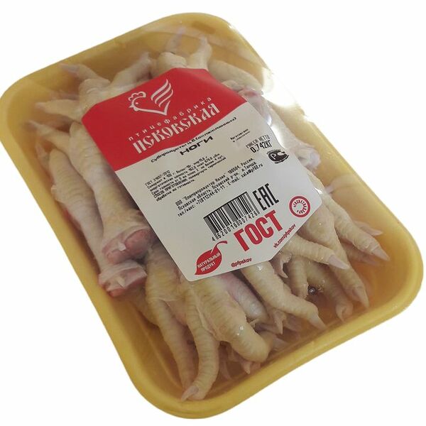 Ноги цыплят-бройлеров Птицефабрика Псковская замороженные