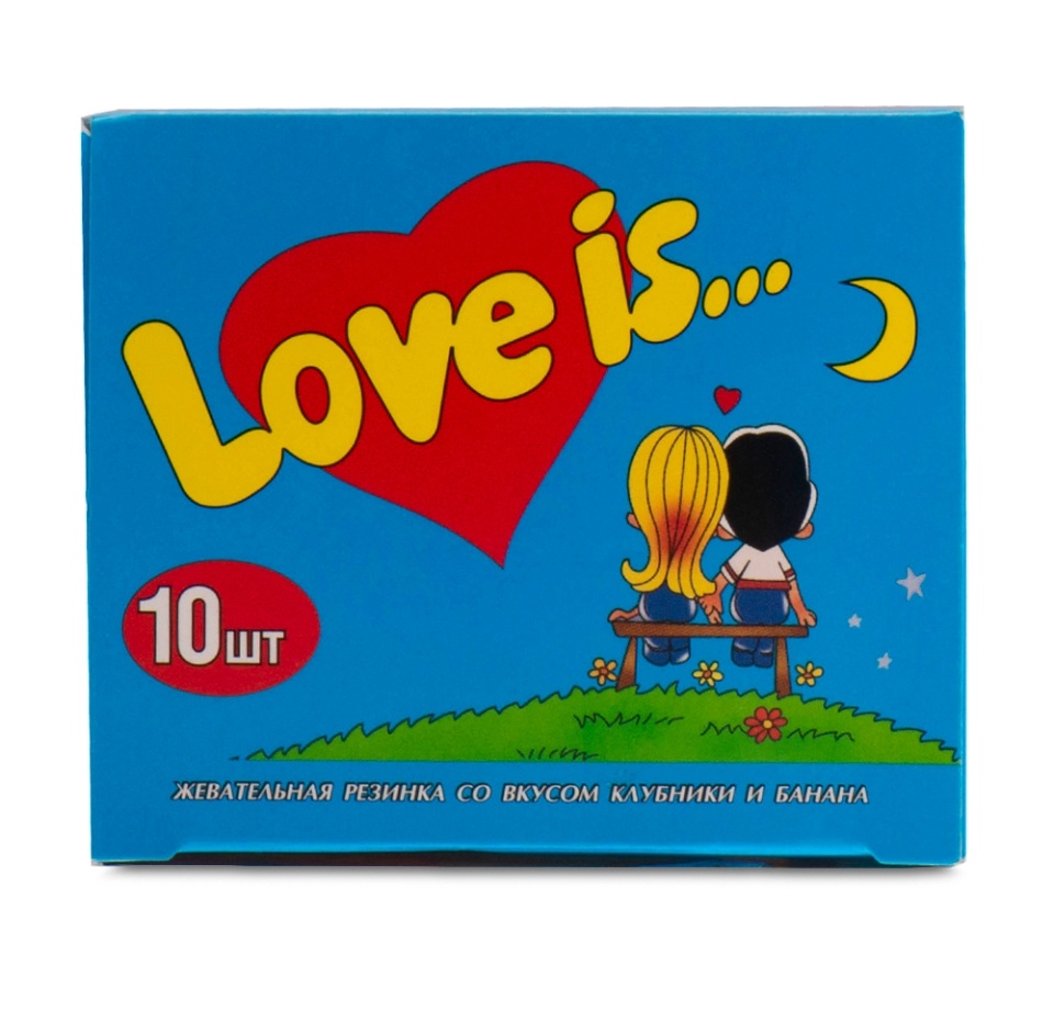 

Жевательная резинка Love is Клубника Банан, 42 г