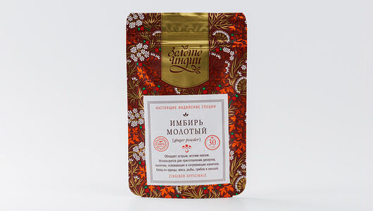 Имбирь сушёный молотый Золото Индии