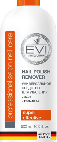 Средство для снятия лака и гель-лака EVI professional 500мл