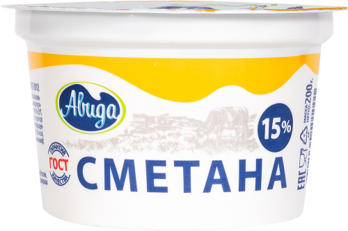 Сметана Авида 15% 170 г
