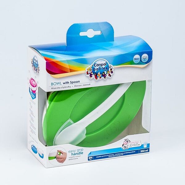 Миска с ложкой арт.31/406_gre