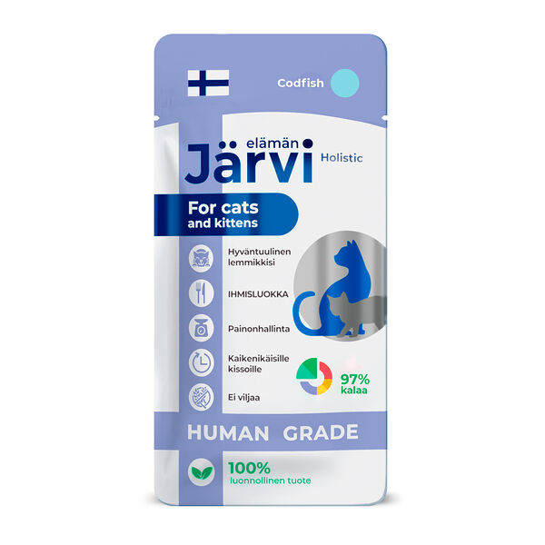 Jarvi крем-суп с филе трески для кошек и котят 15 г.