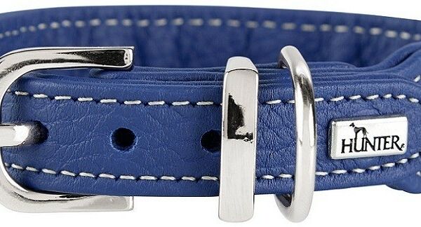 Hunter ошейник кожаный Cannes Mini 23 - 28 см., Бордовый